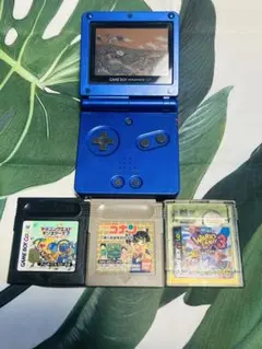 ゲームボーイアドバンス SP 青 + ゲームカートリッジ4本