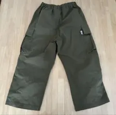 MPS タック入りカーゴクロップドパンツ（150）　日常つかい　カーキ