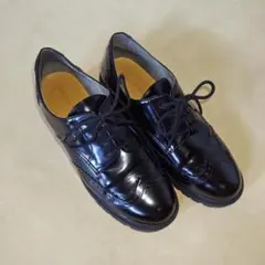 ORiental TRaffic ブラックエナメル　ウイングチップ　厚底
