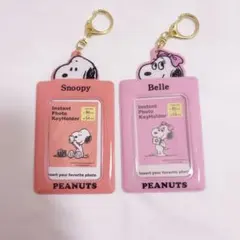 スヌーピー　トレカケース　パスケース　カードケース　キーホルダー