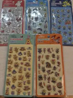 ディズニープクプクシール 5セット