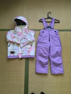 【1シーズン使用】 キッズスキーウェア110 スポーツオーソリティ　パープル