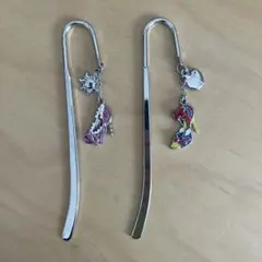 白雪姫　ラプンツェル　ディズニー　チャーム栞　ブックマーク　セット売