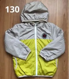 アウター　ジャンパー　ナイロン　フード付き　130 内側フリース