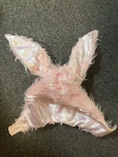 ウサギ耳被り物　ピンク
