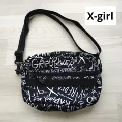 【X-girl】ロゴ刺繍 ショルダーバッグ エックスガールのサムネイル