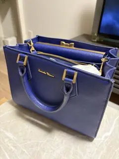 Samantha Thavasa ショルダーバッグ ハンドバッグ2way 青