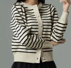 ナノユニバース　ライトスポンディッシュパールボタンカーディガン