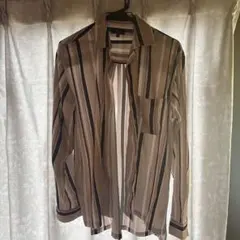 Zip five ストライプデザイン 長袖シャツのサムネイル
