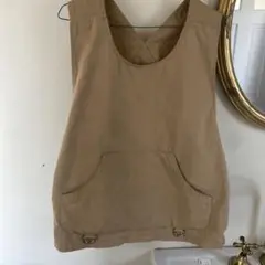 ベージュ コットン　ベスト　WHIZ LIMITED