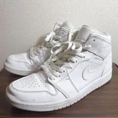 NIKE AIR JORDAN 1 MID Triple White 27.5のサムネイル