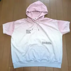 Pink-latte ピンクラテ　パーカー 140cm ピンク 青