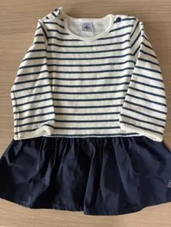Petit Bateau ボーダー柄 ワンピース　チュニック　12m