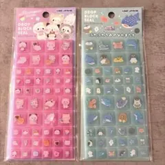 平成レトロ 当時品 ドロップブロックシール パンダ うさぎ カミオ