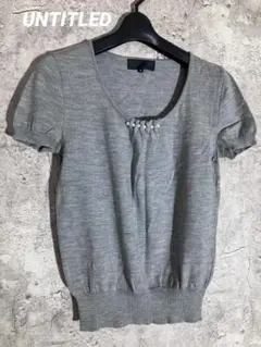 UNTITLED 半袖カットソー Tシャツ アンタイトル　サイズ2 トップス
