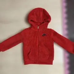 Nike モコモコフリースパーカー レッド 3T