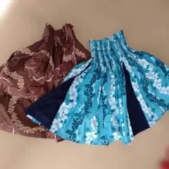 フラダンス用スカート2枚セット