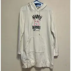 値下　Laundry HAPPY BUNNY パーカー ホワイトのサムネイル