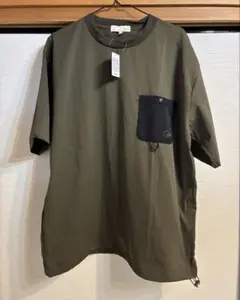 【新品】Tシャツ　LOGOS ロゴス　カーキ　メンズ　XL （2L）　キャンプにのサムネイル