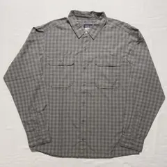 00s patagonia パタゴニア メンズ L チェック柄シャツ