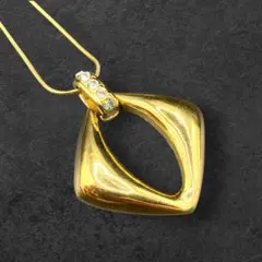 YSL イヴサンローラン ゴールド トライアングルネックレス 359