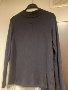 UNIQLO ネイビー リブネック M 長袖