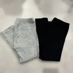 ユニクロ　リブレギンス　10部丈　110 ２枚セット