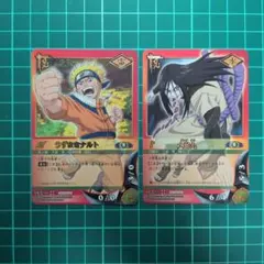 レア NARUTOカードゲーム うずまきナルト & 日向ネジ キバ - メルカリ
