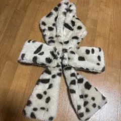 Castelli ヒョウ柄ファー マフラー