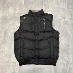 00s adidas ダウン　ジャケット　リバーシブル　総柄　M〜L相当