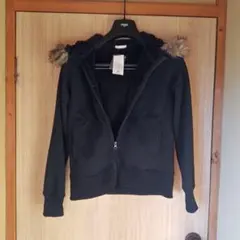 黒ボアパーカー　ファー付き Mサイズ