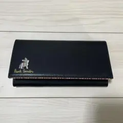 【未使用】ポールスミス 長財布 ラビット 刻印 黒 レザー マルチストライプのサムネイル