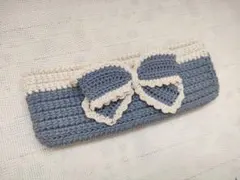 【専用商品】ハンドメイド 編み物 ポーチ ペンケース 筆箱 リボン フリル 即購入可】ハンドメイド 編み物 ポーチ ペンケース 筆箱 リボン フリル
