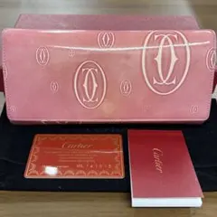 新品同様‼️ カルティエ　Cartier 財布　二つ折り長財布　ハッピーバースデーのサムネイル