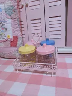 ヴィンテージ☆メタルラック＆ナーサリージャー