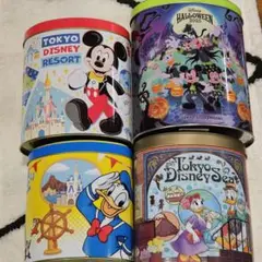 【東京ディズニーリゾート】クランチ缶　中身なし　4個セット
