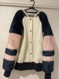 ZARA ザラ　ファー スタジャン アウター ブルゾン ジャケット