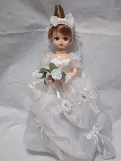 リカちゃん服 ドレス 白✖️ゴールド 4点セット ハンドメイド - メルカリ