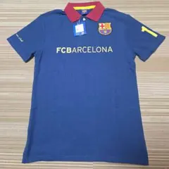 FCバルセロナ　ポロシャツ　ネイビー　L