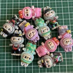 ラブブ フィギュア ビーズ 10個セット　立体　フィギュアビーズ