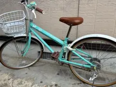 Glerc 24インチ女の子自転車 小中学生 通学用 可愛いシティーサイクル