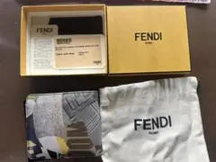FENDI フェンディ 二つ折り財布 メンズ レザー 箱付き 保存袋付き 正規品のサムネイル