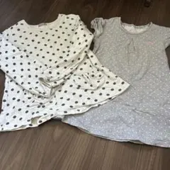 110 120 チュニックワンピース　水玉