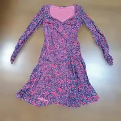 ungaro fever 長袖ワンピース 花柄 ピンク 42のサムネイル