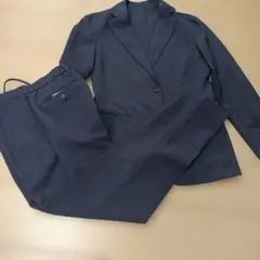 キッズにも！GUメンズネイビー カジュアルスーツ 2つボタンXS