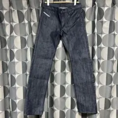 美品　MORGAN ダークブルー ストレートデニム サイズS