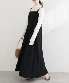 【natural couture】カットジョーゼットキャミワンピース