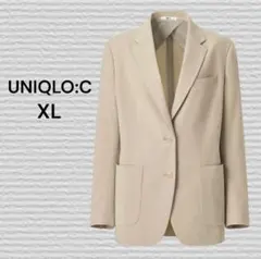 《UNIQLO:C》リラックステーラードジャケット 32 BEIGE XL