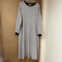 coen 綿100%ロングワンピース FREE