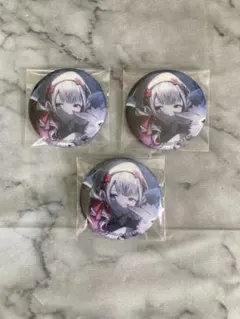 プロセカ　グリッター　缶バッジ　小豆沢こはね